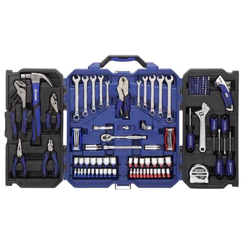 133 piece kobalt tool set with metal tool box|kobalt tool packages from lowe's.